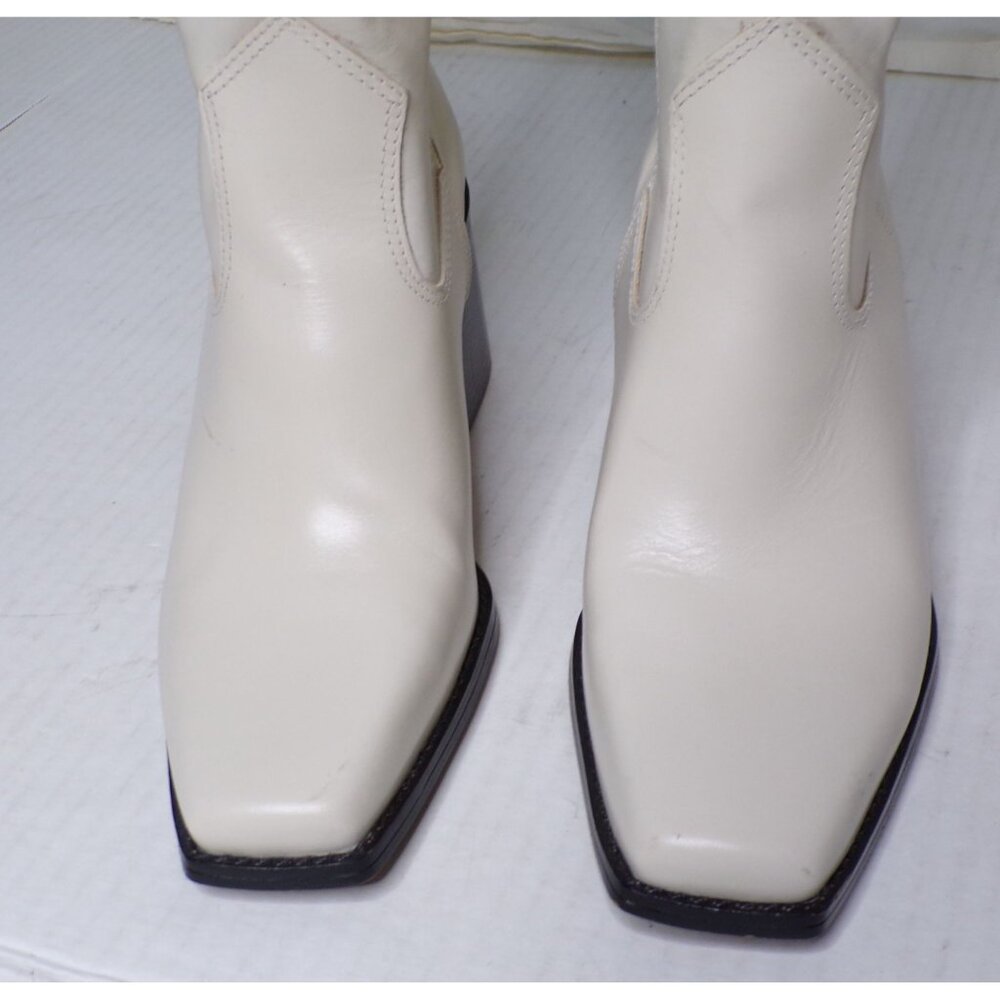 🆕 VINCE CAMUTO Sangeti 2 Wide Calf Tall Knee High Boot 8 Off-White - Picture 11 of 16